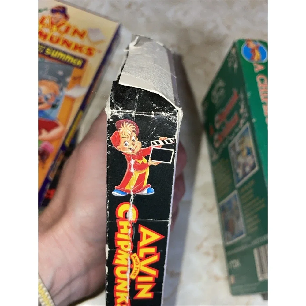 Alvin Chipmunks VHS lot Frankenstein Hair-Raising School's Out Christmas Batmunk